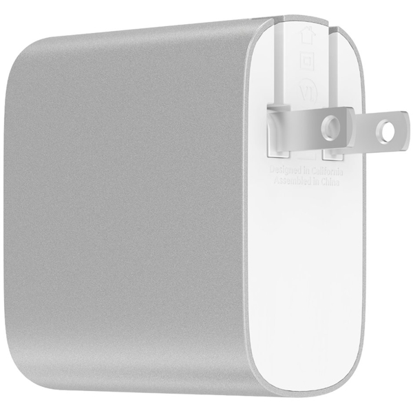 დამტენი BELKIN 27W + 12W USB-C/A Dual Home Charger, Silver