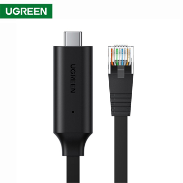 UGREEN CM204 (80186) USB-C to RJ45 Console Cable Debug 1.5M (Black)