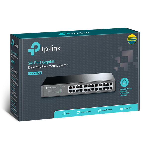 TP-Link TL-SG1024D 24-port Gigabit Switch 24 10/100/1000M RJ45 ports