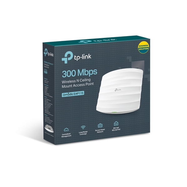 როუტერი TP LINK EAP115, 300Mbps, Access Point, White