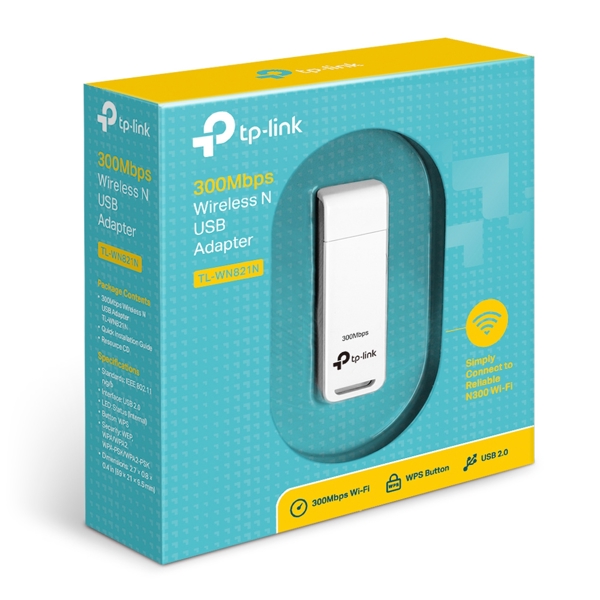 WI-FI ადაპტერი TP-Link TL-WN821N Wireless N USB Adapter Atheros chipset