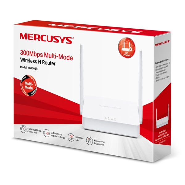 როუტერი MERCUSYS MW302R 300Mbps Wireless N Router White