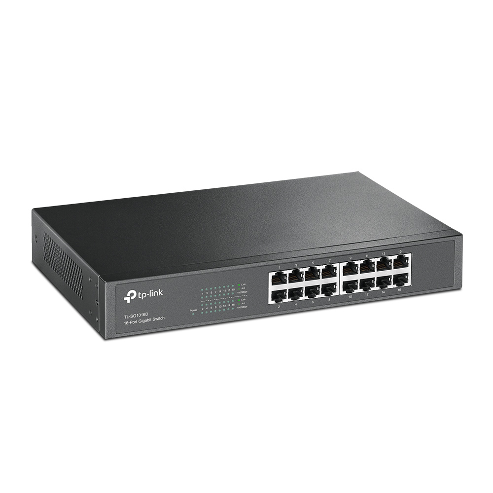 სვიჩი TP-Link TL-SG1016D, 16-port Gigabit, Switch, Black