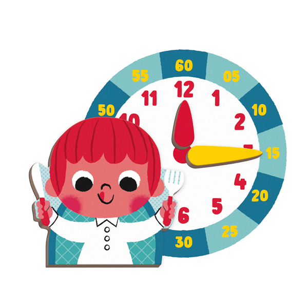 Janod J02724 Magnetic Book Learning to Call Time