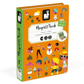 ლოგიკური სათამაშო Janod J02721 Magnetic Book 4 seasons