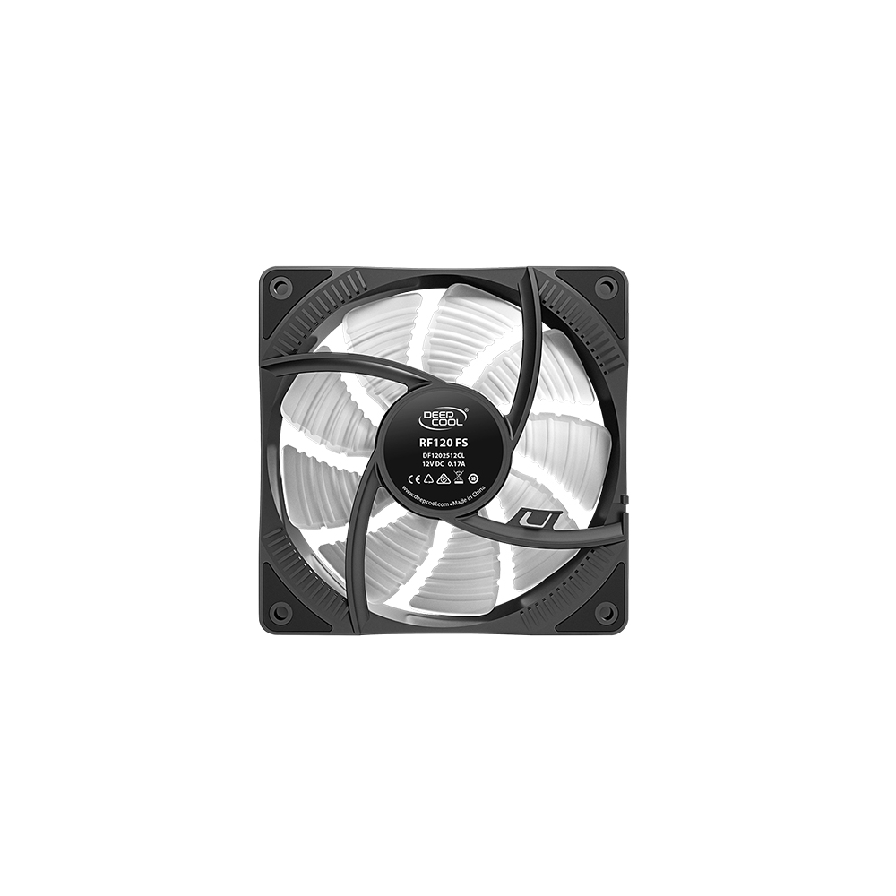 ქულერი DEEPCOOL RF120 FS 120mm 4-pin PWMCase Fan from 6 high-brightness long-lasting LEDS
