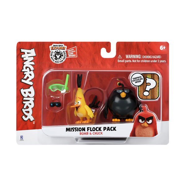 angry birds Jazwares ANB - Mission Flock (Bomb and Chuck)