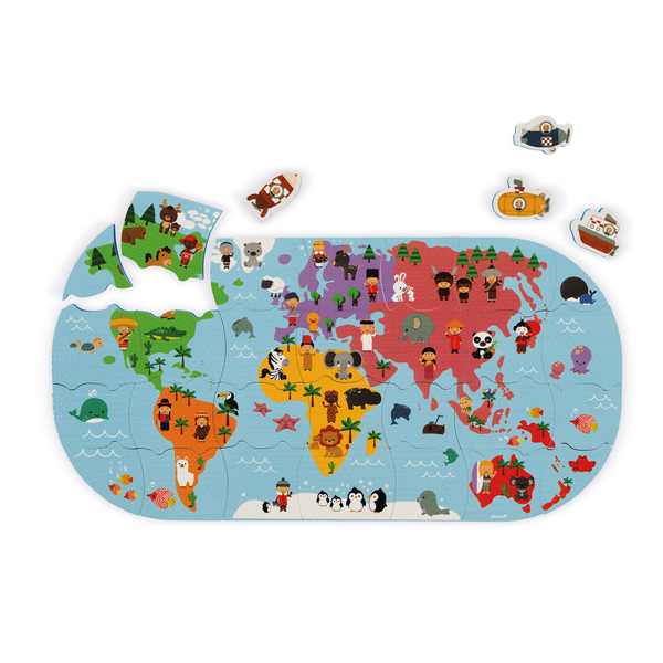 Janod J04719 Puzzle World Map