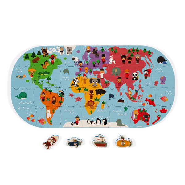 Janod J04719 Puzzle World Map