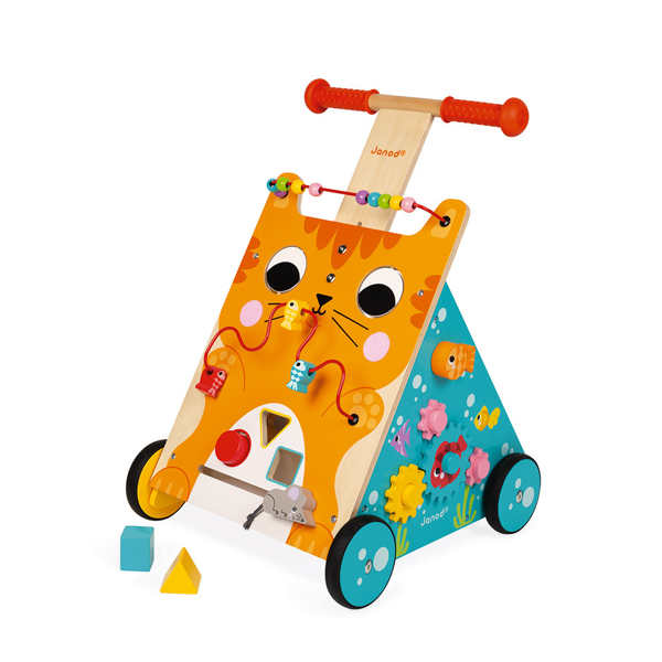 საბავშვო ვოლქერი Janod J08005 Multi-Activities Cat Baby Walker