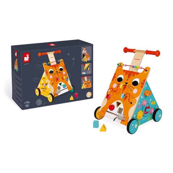 საბავშვო ვოლქერი Janod J08005 Multi-Activities Cat Baby Walker