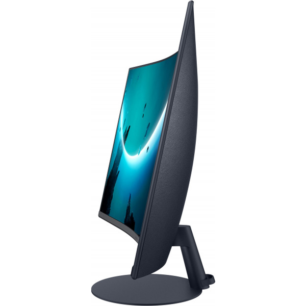 მინიტორი SAMSUNG LC27T550FDIXCI Curved 27" FHD VA, 4MS 75Hz Dark Blue Gray