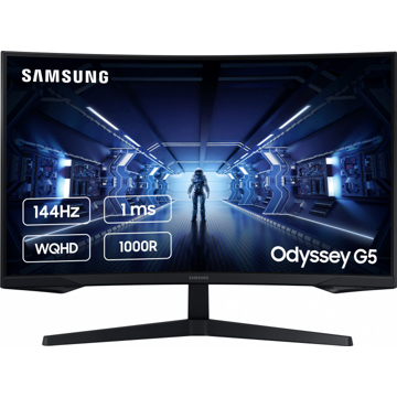 მონიტორი SAMSUNG LC27G54TQWIXCI Odissey G5 Curved 27" 1MS 144Hz Black