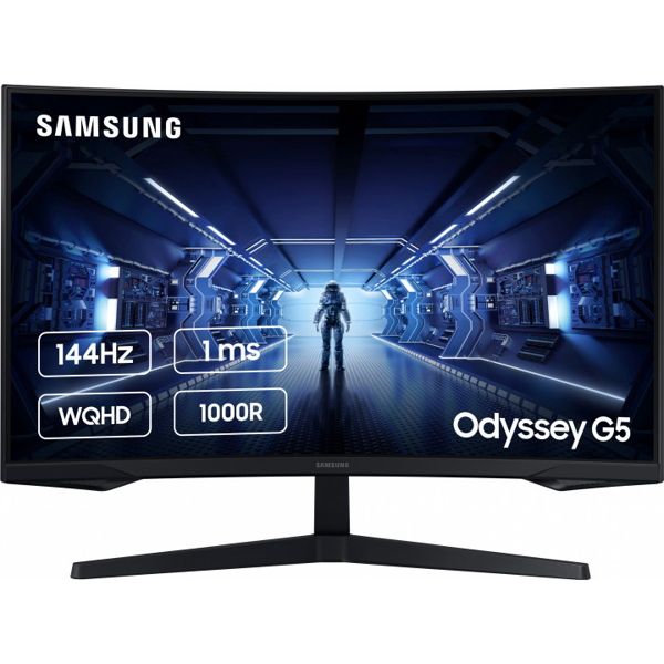 მონიტორი SAMSUNG LC27G54TQWIXCI Odissey G5 Curved 27" 1MS 144Hz Black