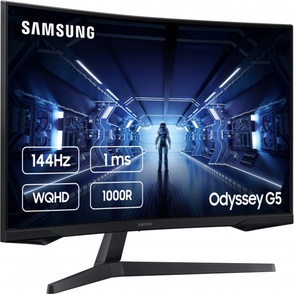 მონიტორი SAMSUNG LC27G54TQWIXCI Odissey G5 Curved 27" 1MS 144Hz Black