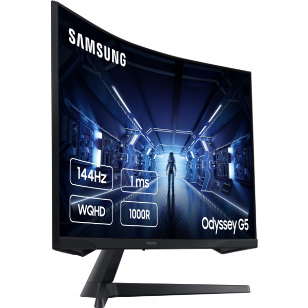 მონიტორი SAMSUNG LC27G54TQWIXCI Odissey G5 Curved 27" 1MS 144Hz Black