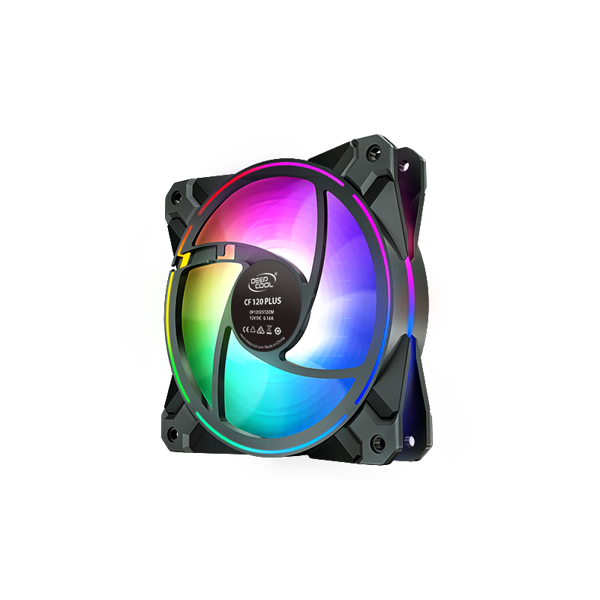 ქულერი CF120 PLUS DEEPCOOL Case Fan120mm 4-Pin PWM RGB LEDLights 1.92W