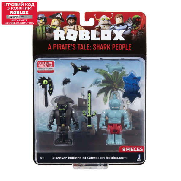 სათამაშო ფიგურები კომპლექტი roblox Jazwares ROB - Game Packs (A Pirate's Tale: Shark People)