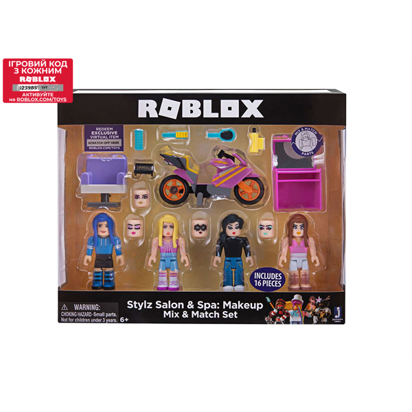 სათამაშო ფიგურები კომპექთში ROBLOX Jazwares ROG - Mix & Match Set (Stylz Salon: Makeup)