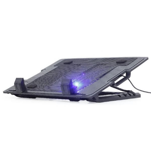 ნოუთბუქის ქულერი GMB NBS-1F17T-01 Notebook Cooling Stand max17" With Height Adjustment