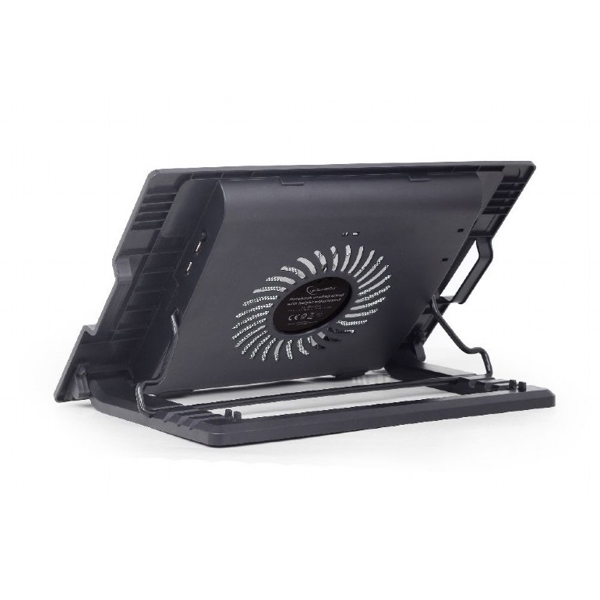 ნოუთბუქის ქულერი GMB NBS-1F17T-01 Notebook Cooling Stand max17" With Height Adjustment