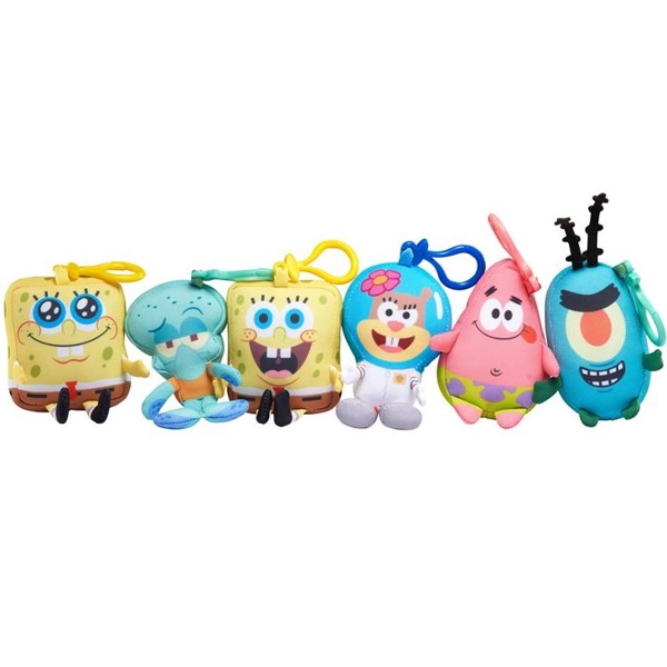 Mini Key Plush Sponge Bob EU690400, 1Pcs, Sponge Bob Square Pants