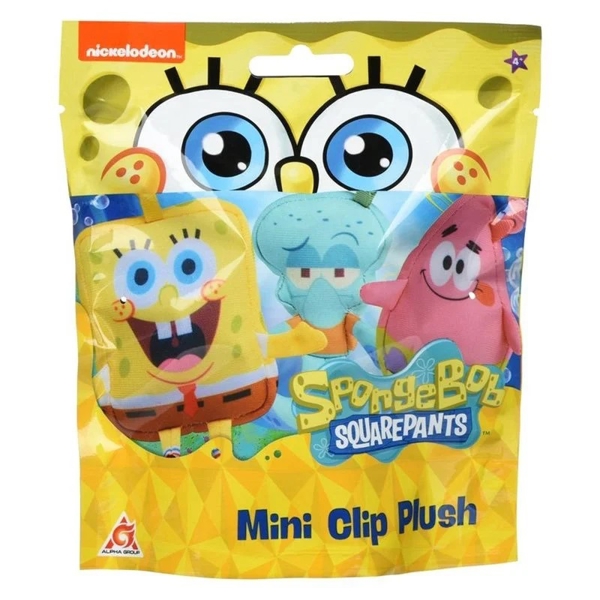 სპანჯბობის გმირი სათამაშო Sponge Bob EU690400, 1Pcs, Sponge Bob Square Pants - Mini Key Plush