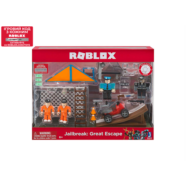 სათამაშო ფიგურები კომპექთში roblox Jazwares ROB - Environmental Set (Jailbreak: Great Escape)