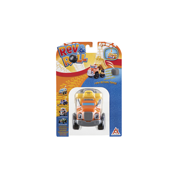 სათამაშო მანქანა Rev & Roll EU881150 Funny Mini Vehicles- Tipper