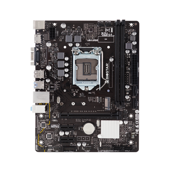 დედა დაფა BIOSTAR INTEL H410, LGA 1151 SOCKET 1200, UATX, GBE