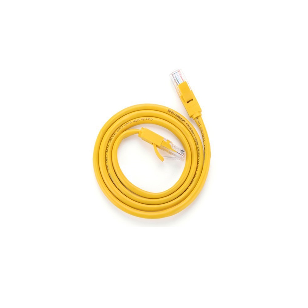 ქსელის კაბელი UGREEN NW103 (11230) Cat5e Patch Cord UTP Lan Cable, 1m, Yellow