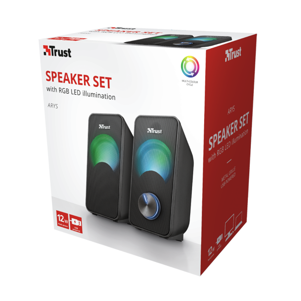 TRUST Arys Compact RGB 2.0 Speaker Set