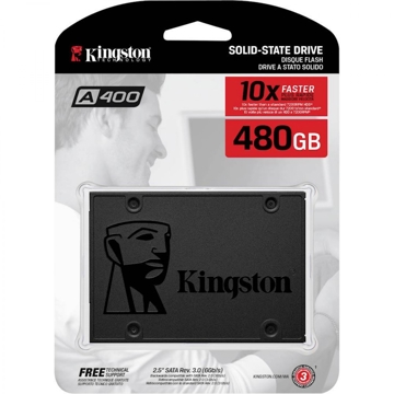 მყარი დისკი SSD Kingston SA400S37/480GB A400 2.5 Solid State Drive SATA III - 6Gb/s 500 MB/s