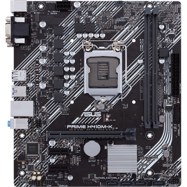 დედა დაფა LGA 1151 PRIME H410M-KLGA1200, H410, U3S6, DVI, D-SUB, MB