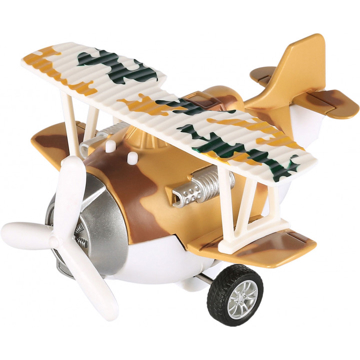 თვითმფრინავი Same Toy SY8015Ut-3 Metal Pull Back Plane(with light,music) Brown