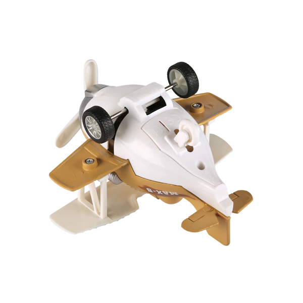 თვითმფრინავი Same Toy SY8015Ut-3 Metal Pull Back Plane(with light,music) Brown