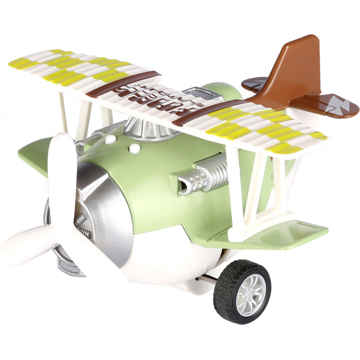 თვითმფრინავი Same Toy SY8015Ut-2 Metal Pull Back Plane(with light,music) Green