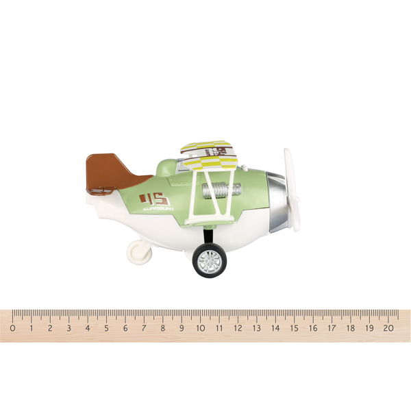 თვითმფრინავი Same Toy SY8015Ut-2 Metal Pull Back Plane(with light,music) Green