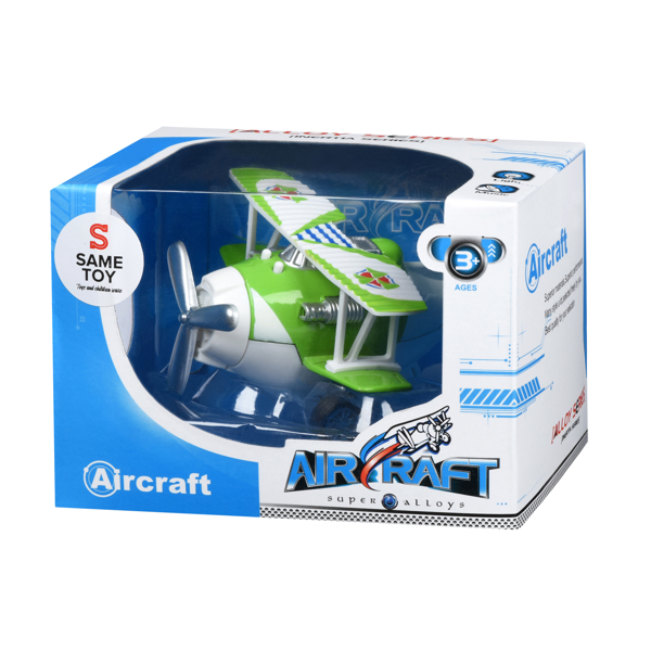 თვითმფრინავი Same Toy SY8012Ut-4 Metal Pull Back Plane(with light,music)