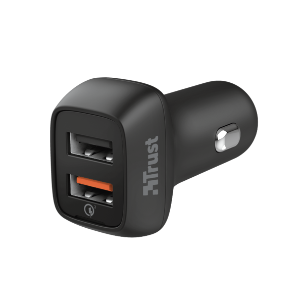 მანქანის დამტენი TRUST QMAX USB AA CAR CHARGER QC3 30W