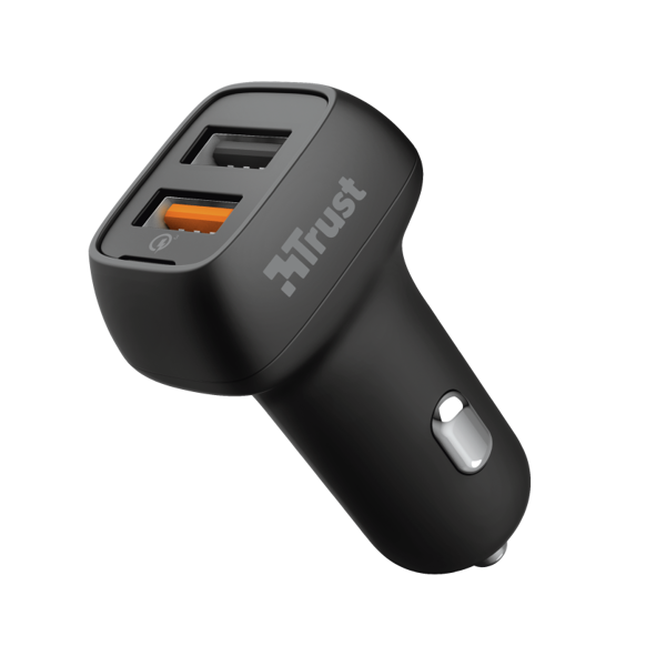 მანქანის დამტენი TRUST QMAX USB AA CAR CHARGER QC3 30W