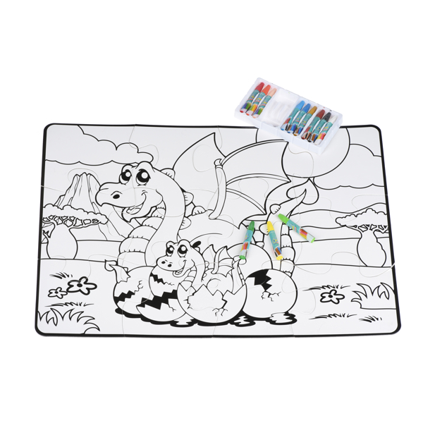 ლოგიკური სათამაშო Same Toy 2162Ut Dragon Family Coloring Paint Puzzle