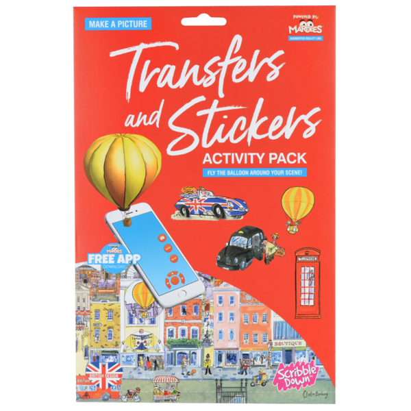 სტიკერები Scribble Down SD-19 A set of transfer stickers with an online application - London