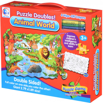 ლოგიკური სათამაშო Same Toy 2030Ut Animal World Jigsaw Puzzle