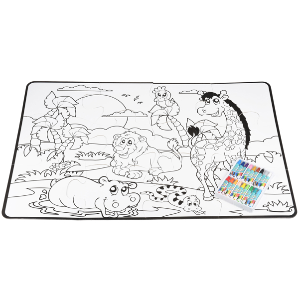 Same Toy 2173Ut Coloring puzzle African animals