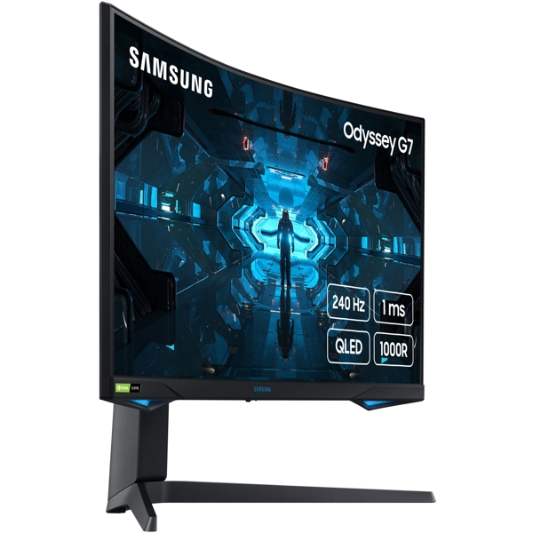 მონიტორი Samsung LC27G75TQSIXCI 27'' Curved Gaming  240 Hz Odyssey G7 Black