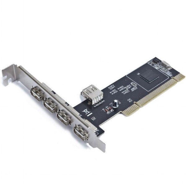 ადაპტერი Gembird UPC-20-4P USB2.0 4+1 port PCI host adapter