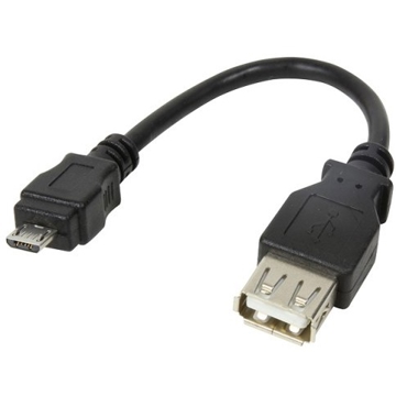 ადაპტერი Logilink AU0030 USB 2.0 Cable, Micro BM to USB AF, 0.08m