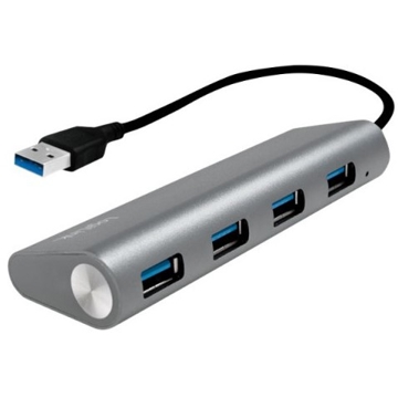 USB ჰაბი Logilink UA0307 USB 3.0 4-port Hub, aluminum, grey