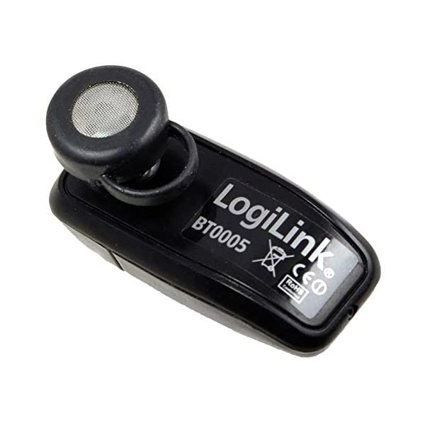 Bluetooth ყურსასმენი Logilink BT0005 Bluetooth Earclip Headset Black